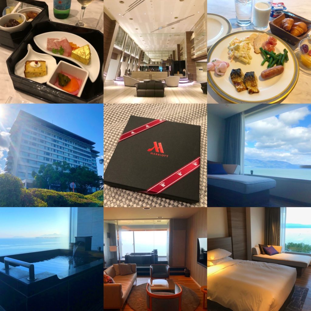 琵琶湖マリオットホテルの宿泊時に撮影した写真